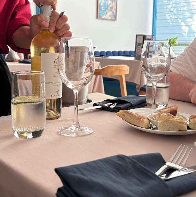 Wine service photo from Laura's Google review