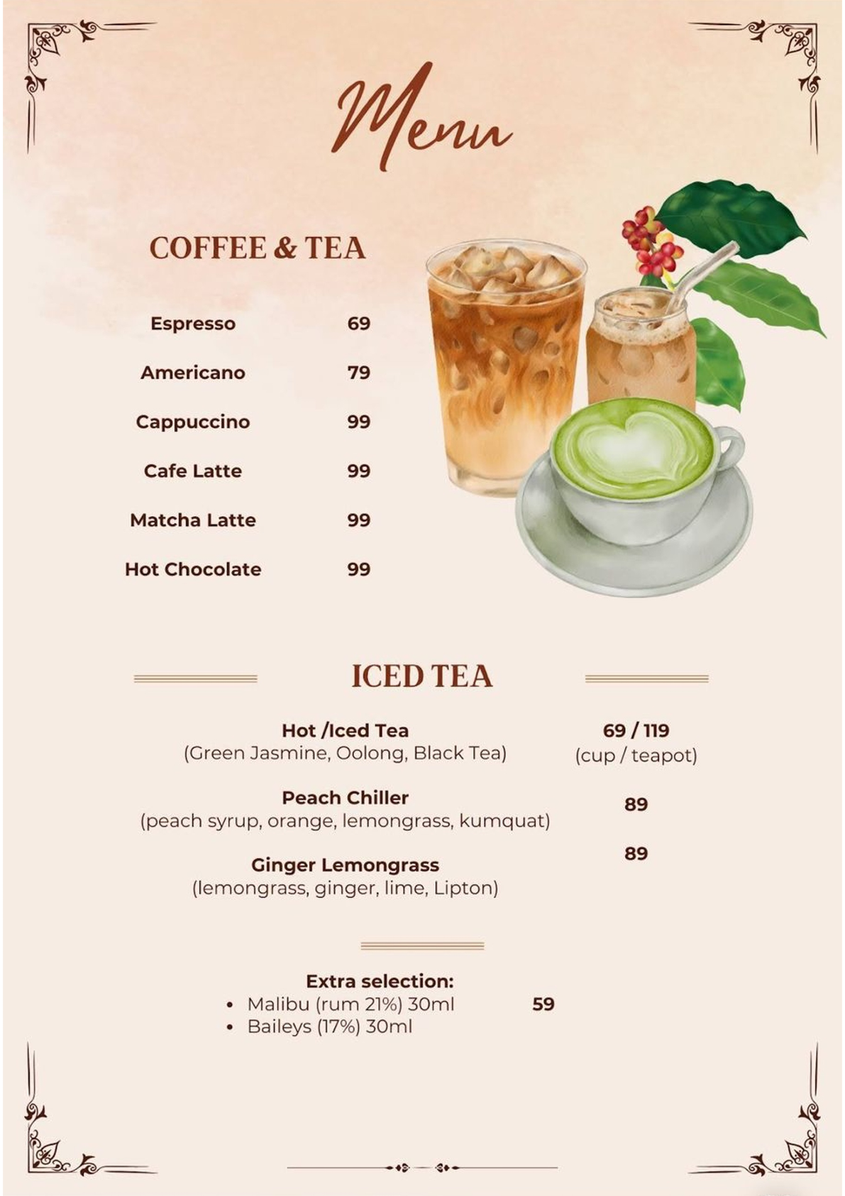 Drinks menu page 5